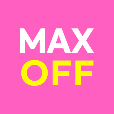 첫 방문 이벤트의 최대 혜택을 강조한 MAX OFF 이미지